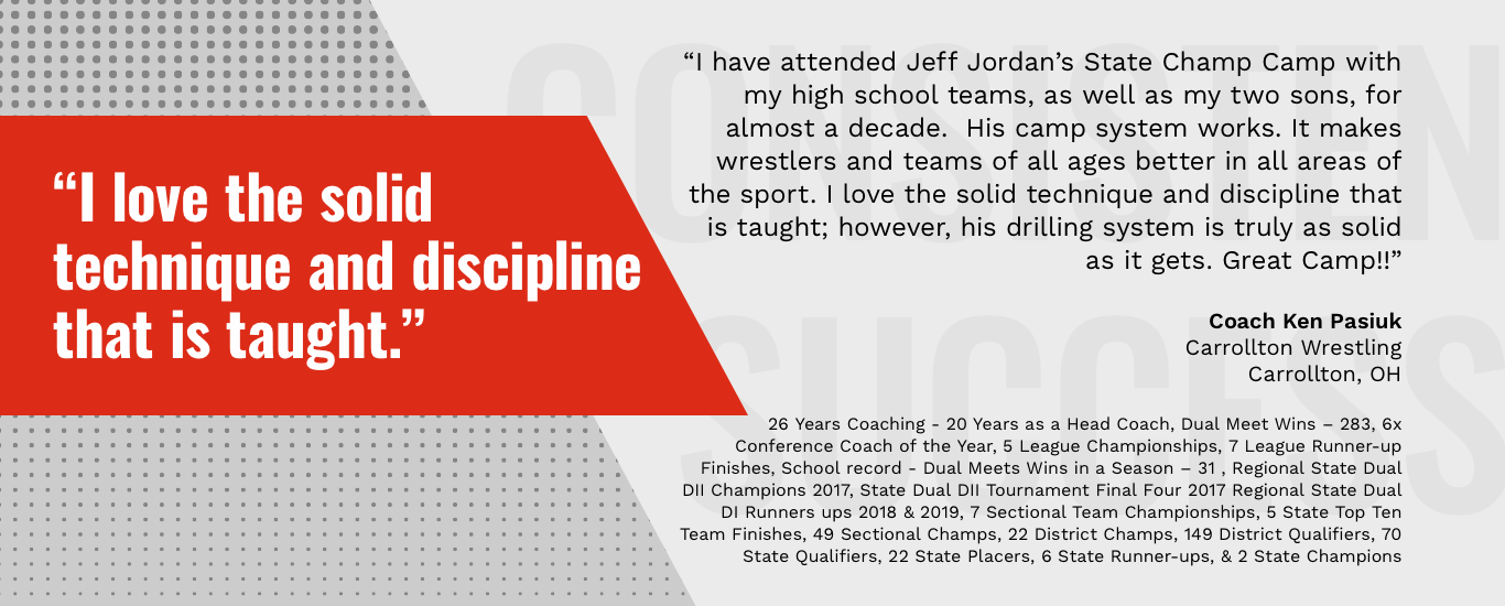CoachKenPasiuk jeff jordan wrestling camp testimonial